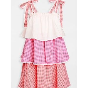 Colorblock Tiered Dress